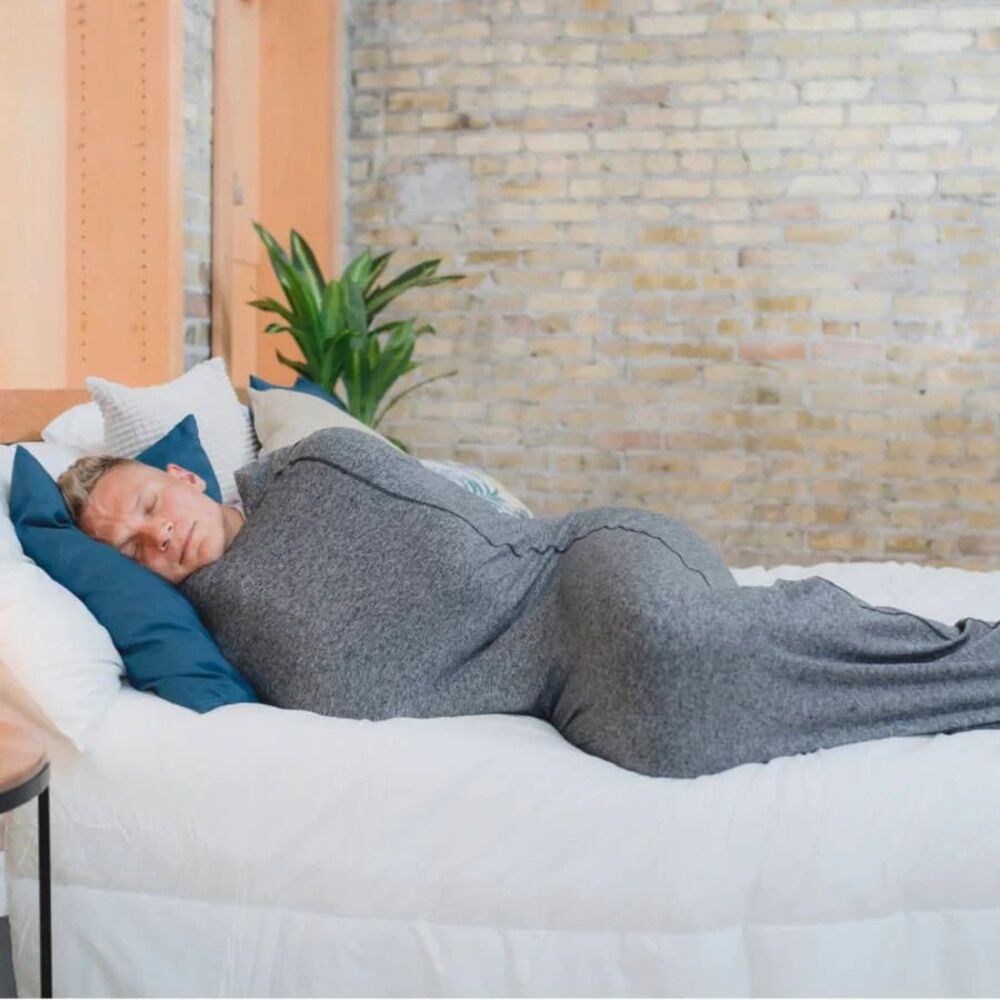 Hug Sleep Pod M Gray Compression Swaddle Blanket Anxiety Sensory Soothing
